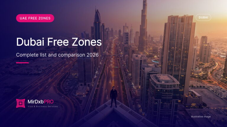 Dubai free zones: illustrative image of the Dubai skyline along Sheikh Zayed Road