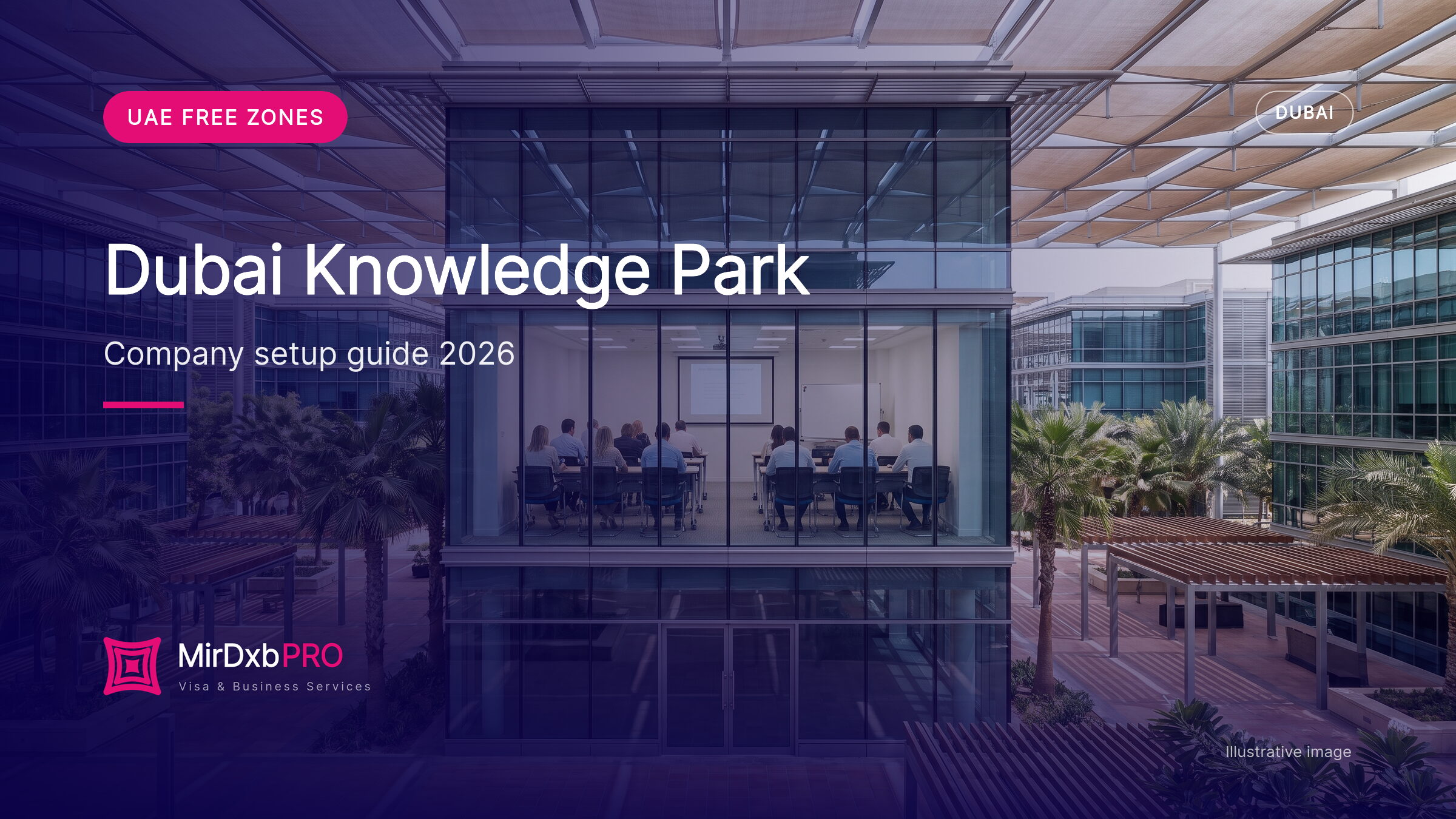 Dubai Knowledge Park company setup: illustrative image of a training campus
