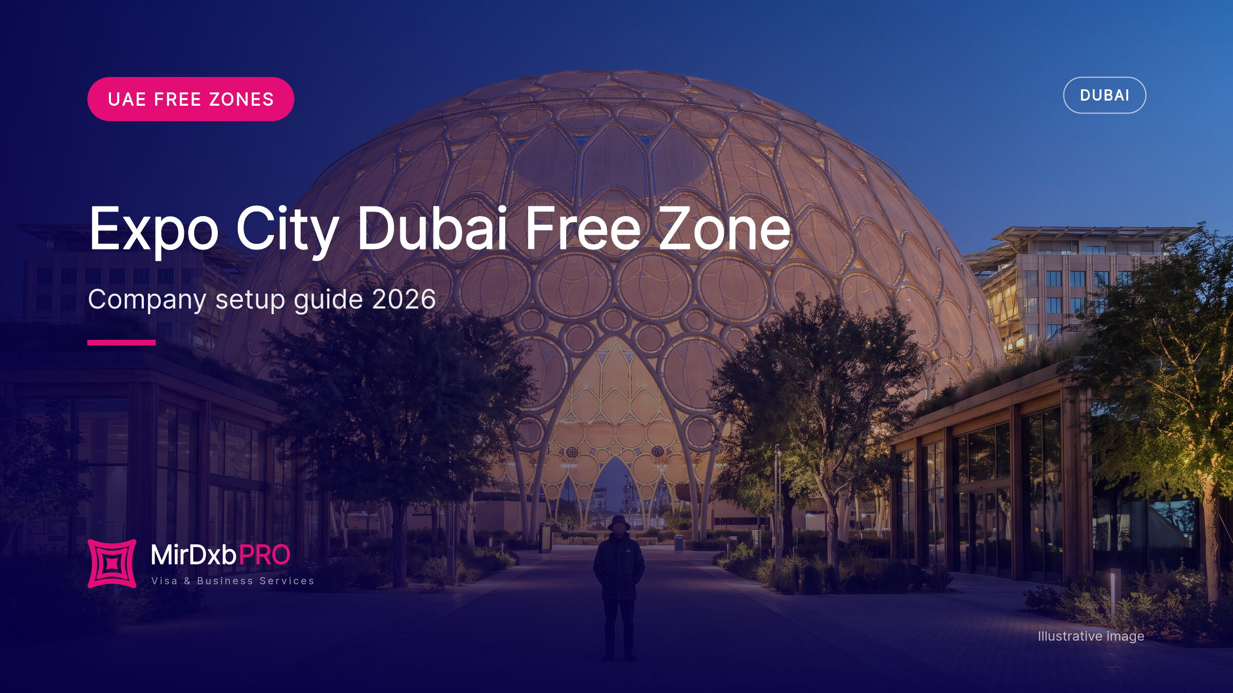 Expo City Dubai free zone: illustrative image of the dome plaza at Expo City