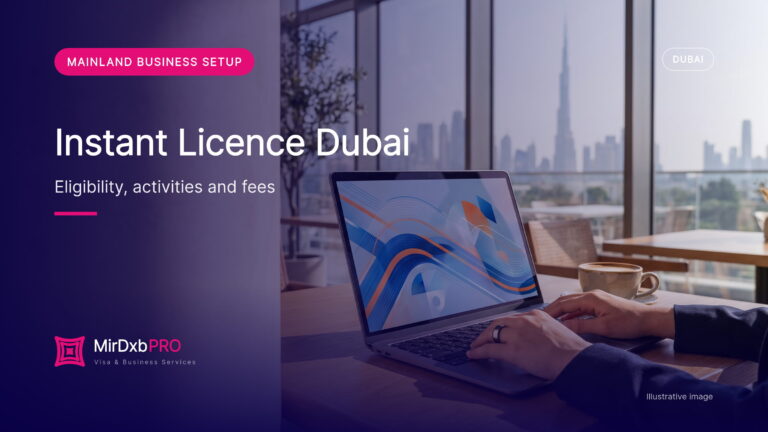 Instant Licence Dubai 2026: DET Eligibility, Activities, Bundled Cards, Fees and First-Year Conditions Explained (illustrative photo)