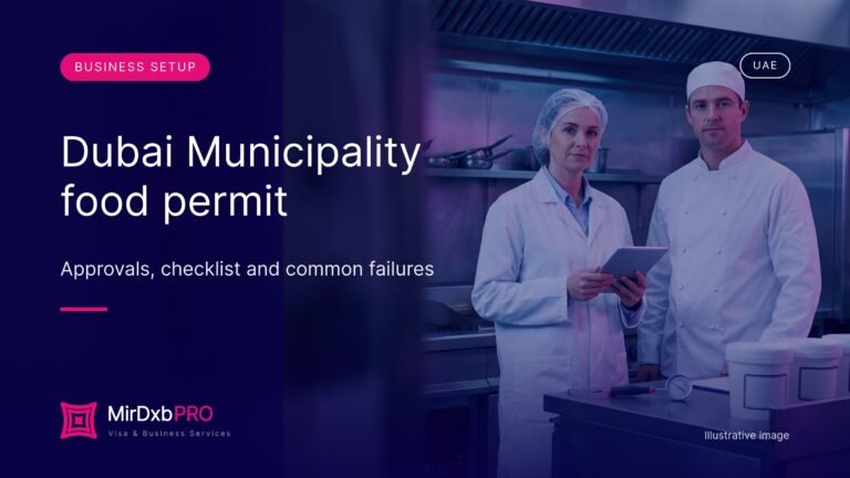 Dubai Municipality food permit - MIRDXB PRO