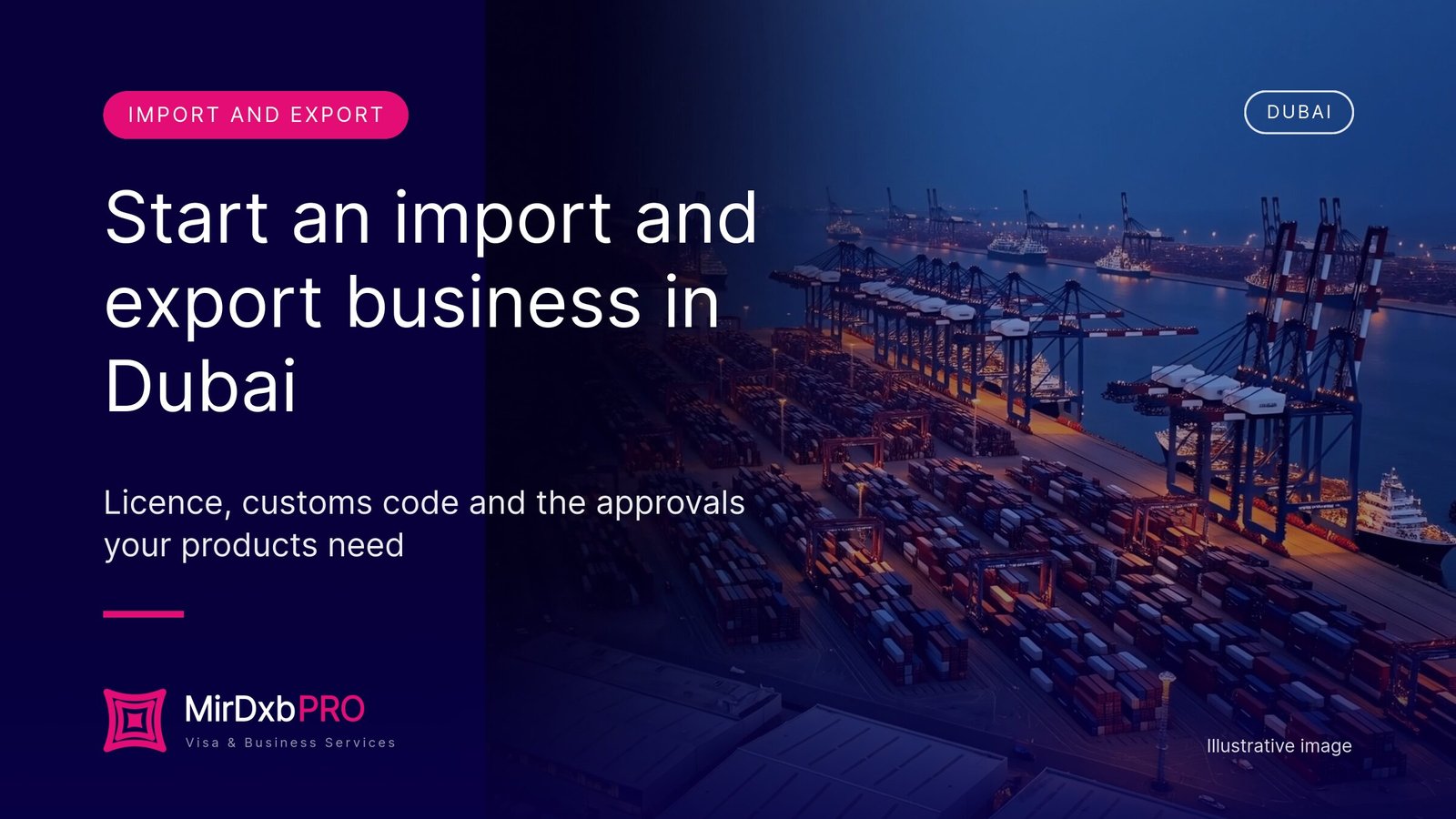 Start an import and export business in Dubai - MIRDXB PRO